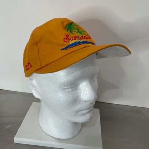 Rust Orange Samana Domincan Republic Hat Baseball Cap Adjustable Good condition - Picture 1 of 6